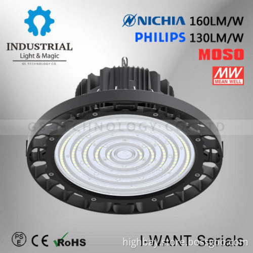 high power 200w highbay light ip65 4000k 90 120degree e40 high bay